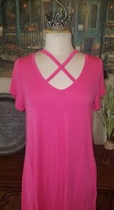 Criss Cross Hot Pink